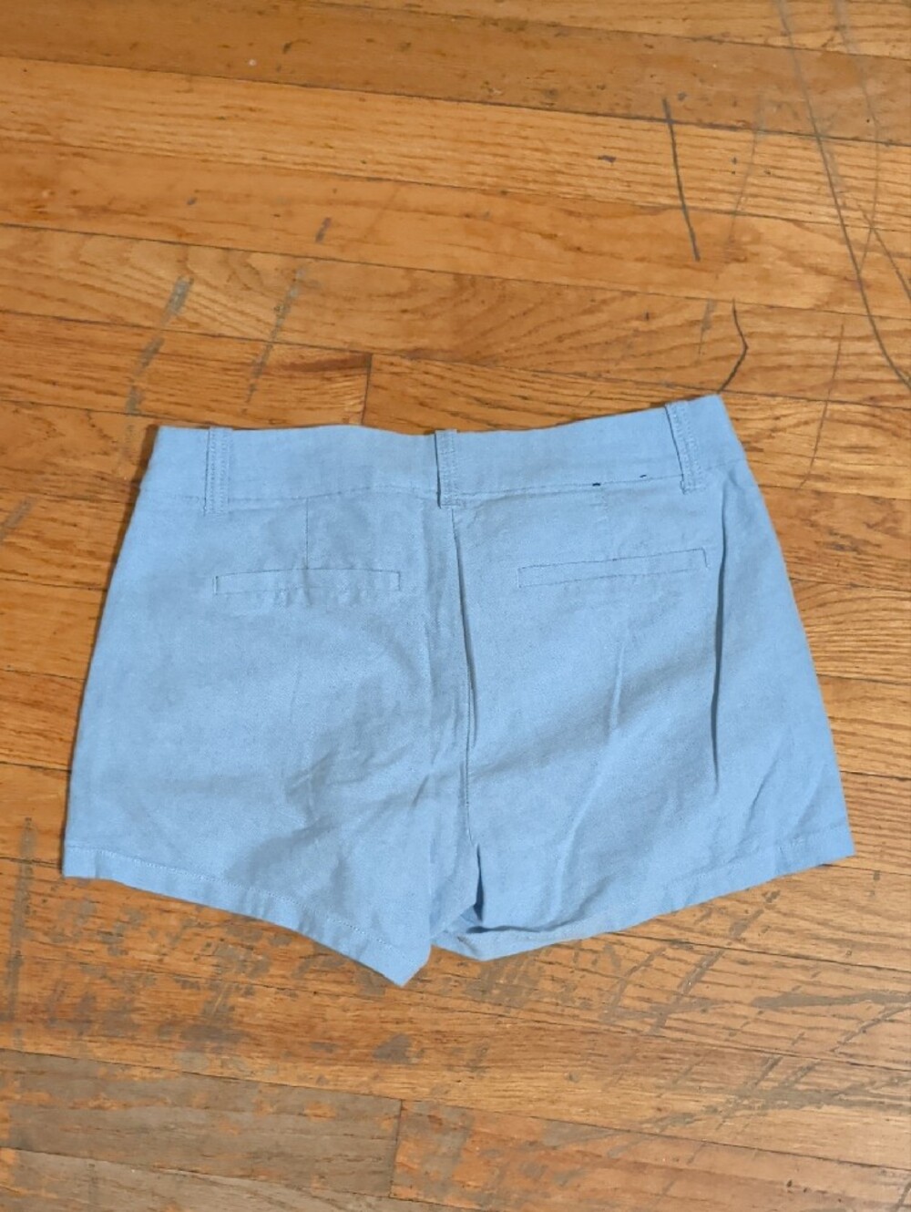 J. Crew Women's Blue Chino Cotton Shorts - Picture 4 of 4